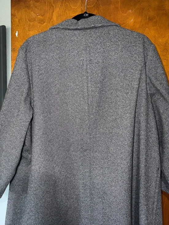 Women's gray open-front coatigan - Picture 3 of 5